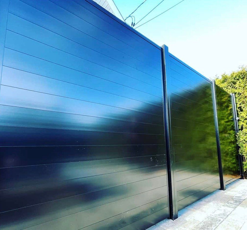 elite black aluminum fence