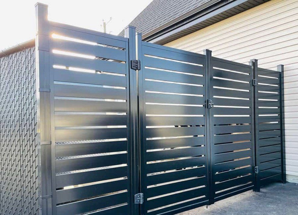 elite black aluminum fence