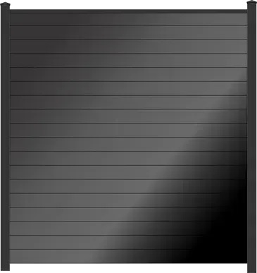 elite fence black aluminum horizontal fence