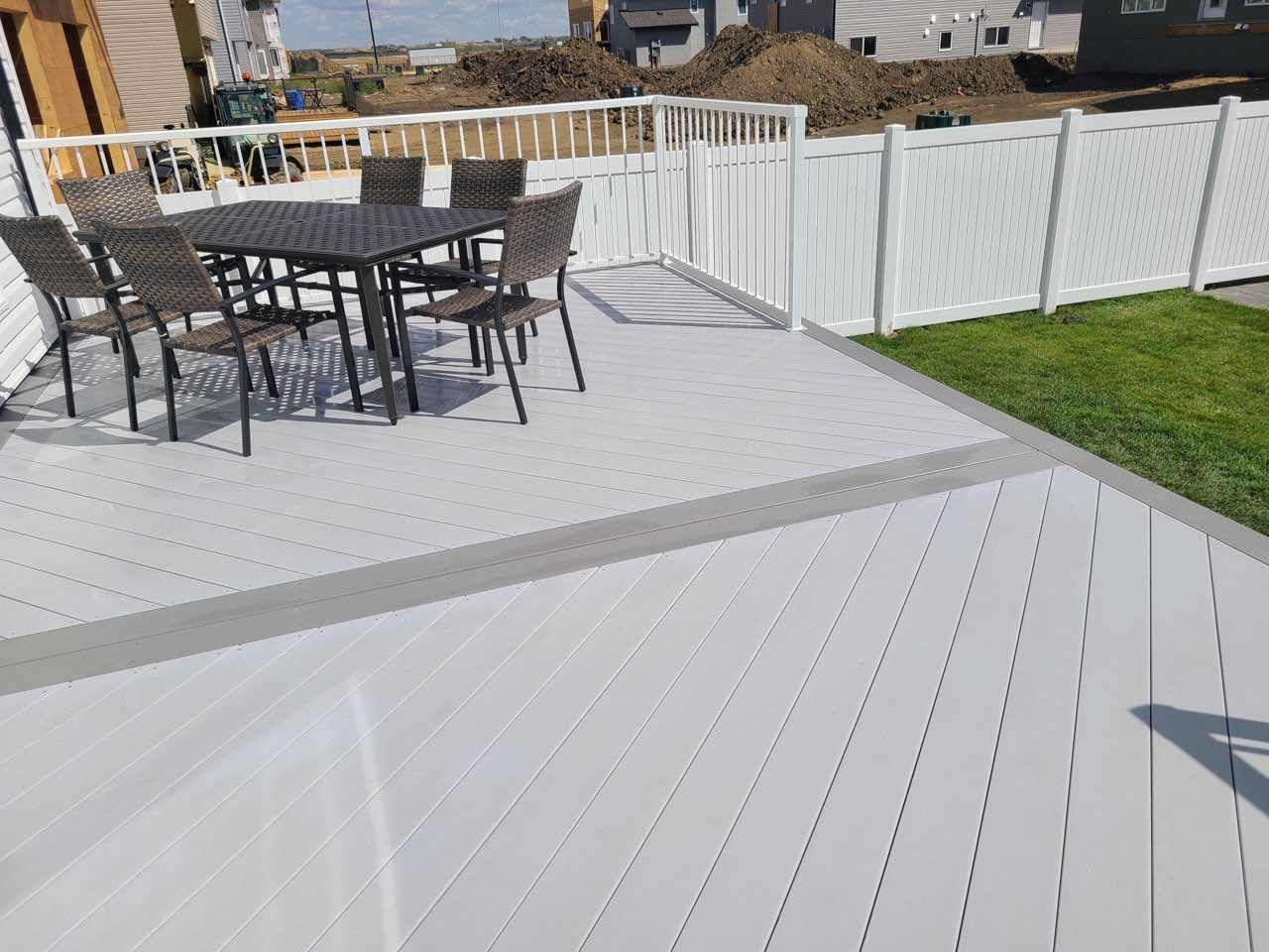 vinyl decking 2-tone