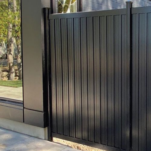 elite black aluminum fence