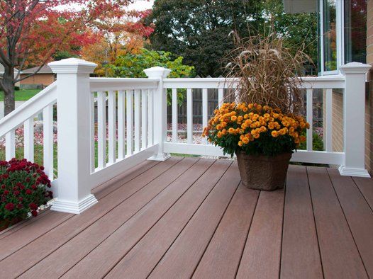 custom white vinyl railing