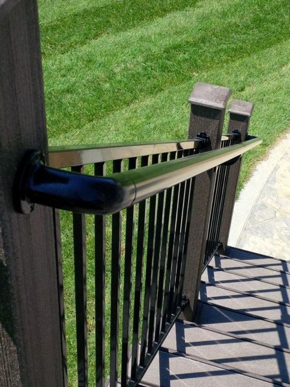 black secondary railing