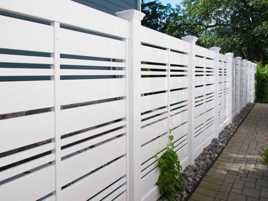 vinyl / pvc semi-privacy fence