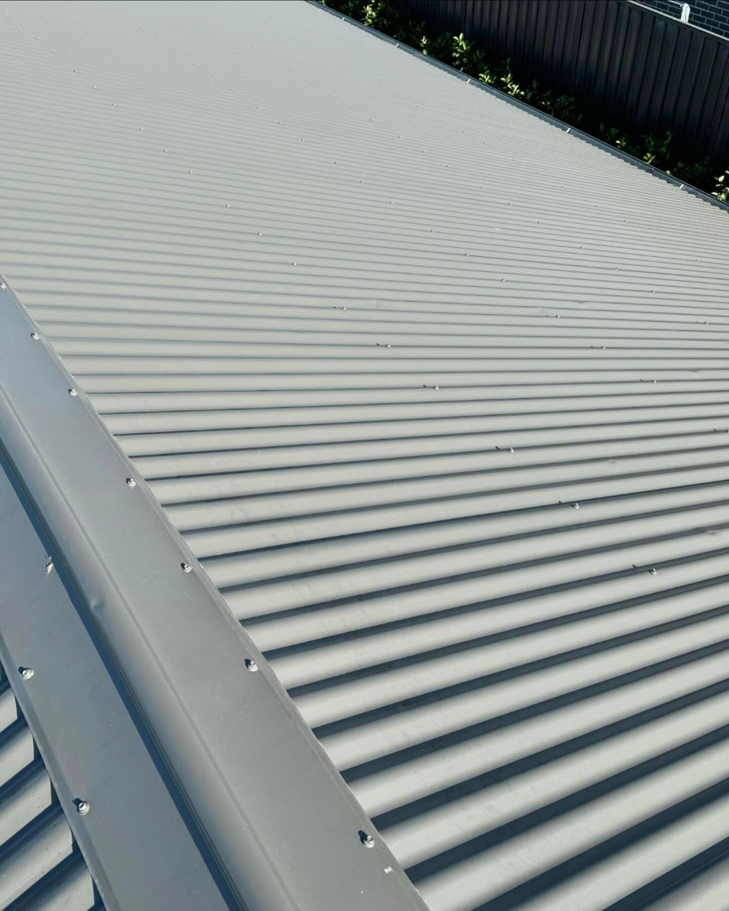 Gray corrugated metal roof with shadow lines — Ace Metal Roofing in Ballina, NSW