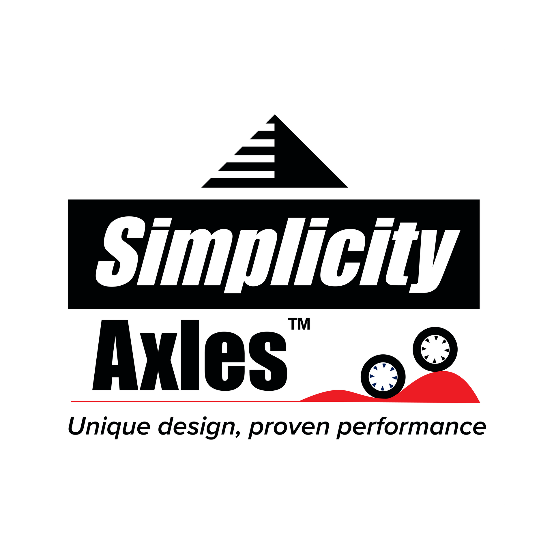 The simplicity axles logo is a unique design , proven performance.