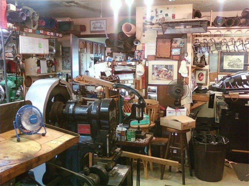 the shop is in the garage