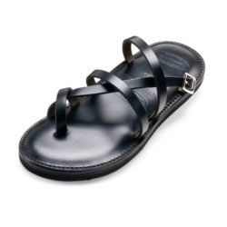 black SlipOn Piper Sandal - handmade leather sandals
