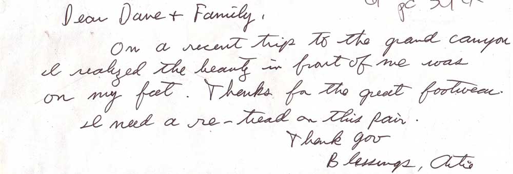 letter from the Grand Canyon