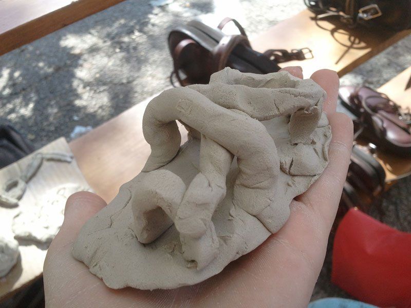 clay model of Piper Sandals