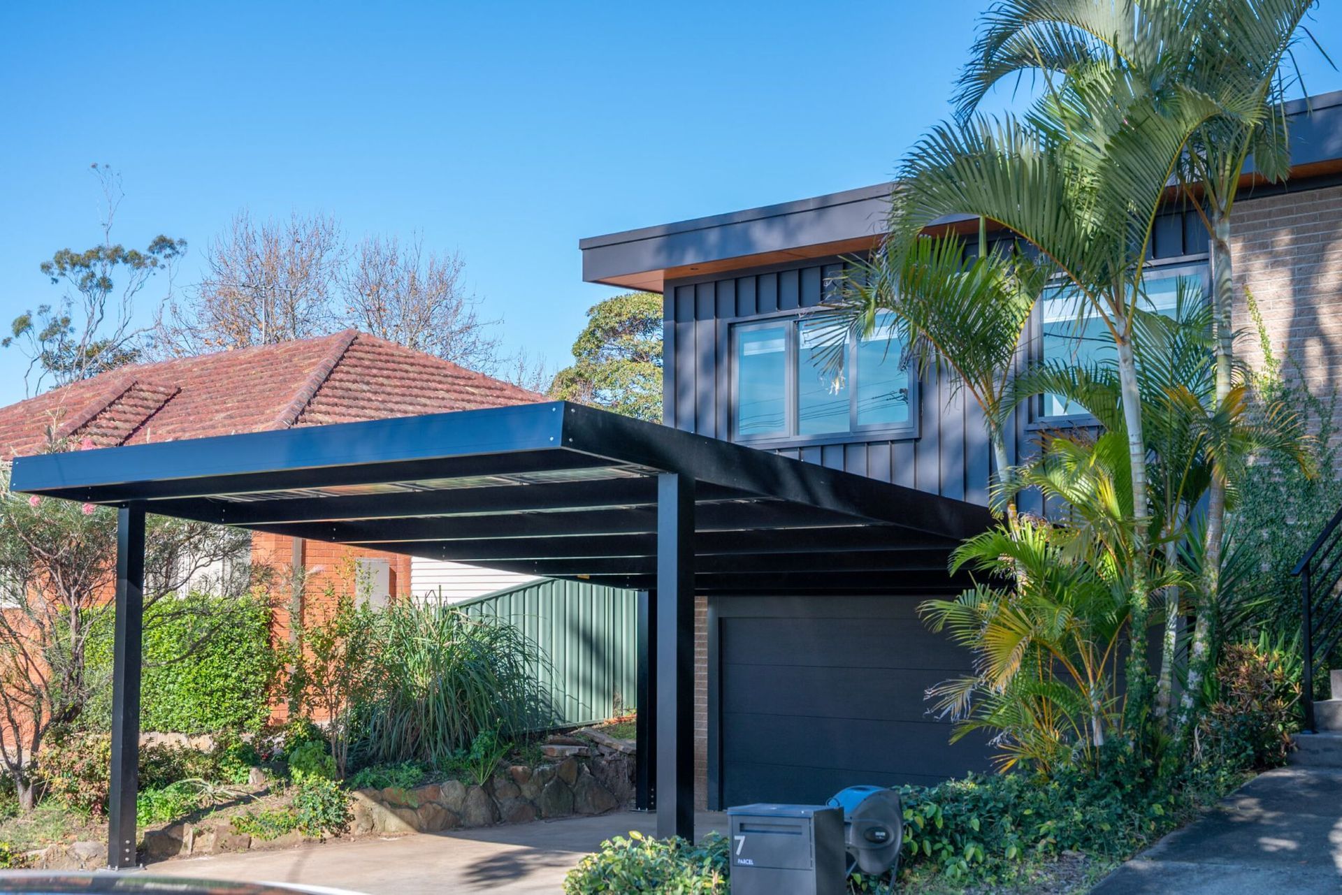 Solar Panels with Blue Sky Visible — Mid North Coast Solar Carports in Scotts Head, NSW