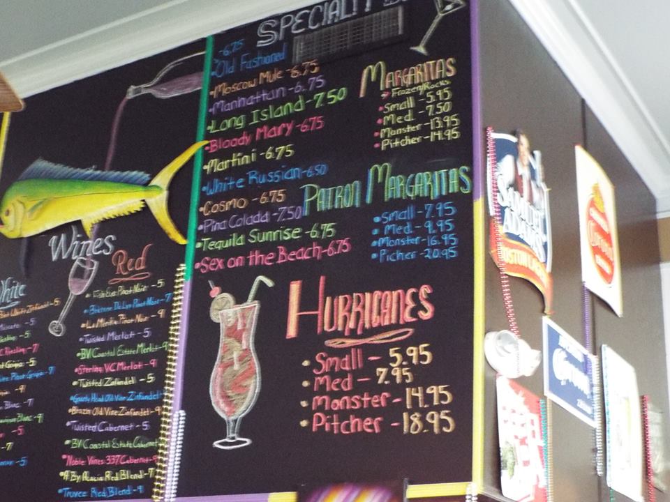 Bar Menu — Vestavia, AL — Cajun Seafood House