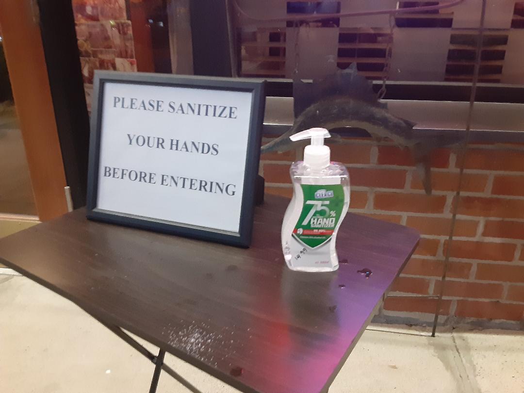 Sanitization Area — Vestavia, AL — Cajun Seafood House