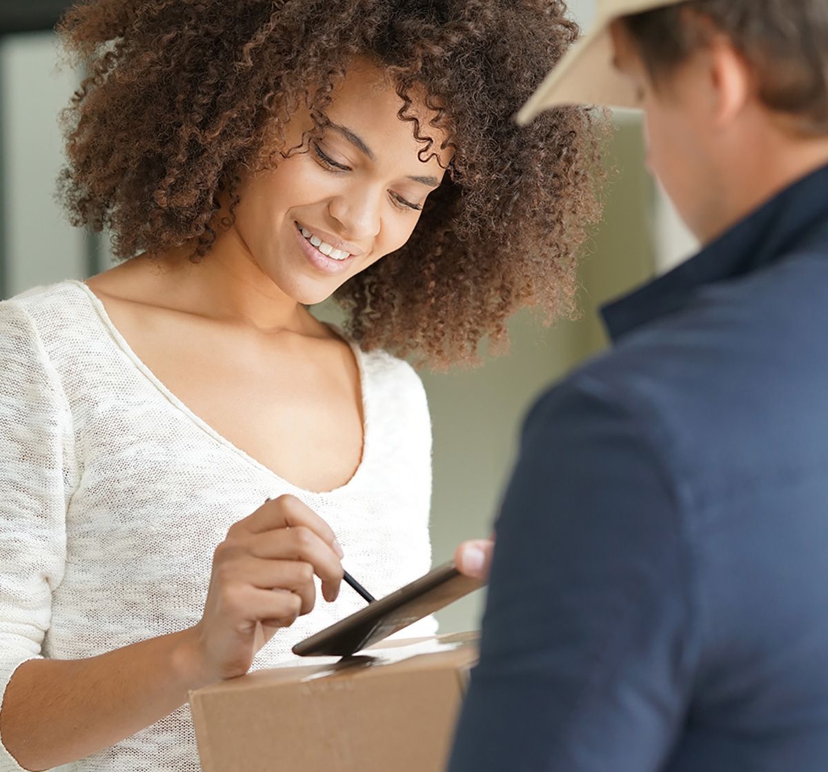 Errand Runners of Arkansas delivering a package to a client in Fayetteville Arkansas