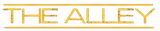 The word alley is written in yellow letters on a white background.