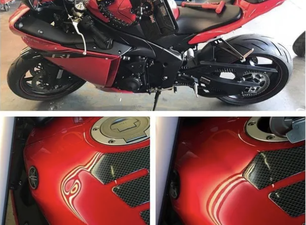 CD Dents Repair performing professional paintless dent repair, hail damage removal, paint chip touch-up, and door edge protection services in Midland, Saginaw, and Sanford, MI—showing technicians, repair tools, and before-and-after results