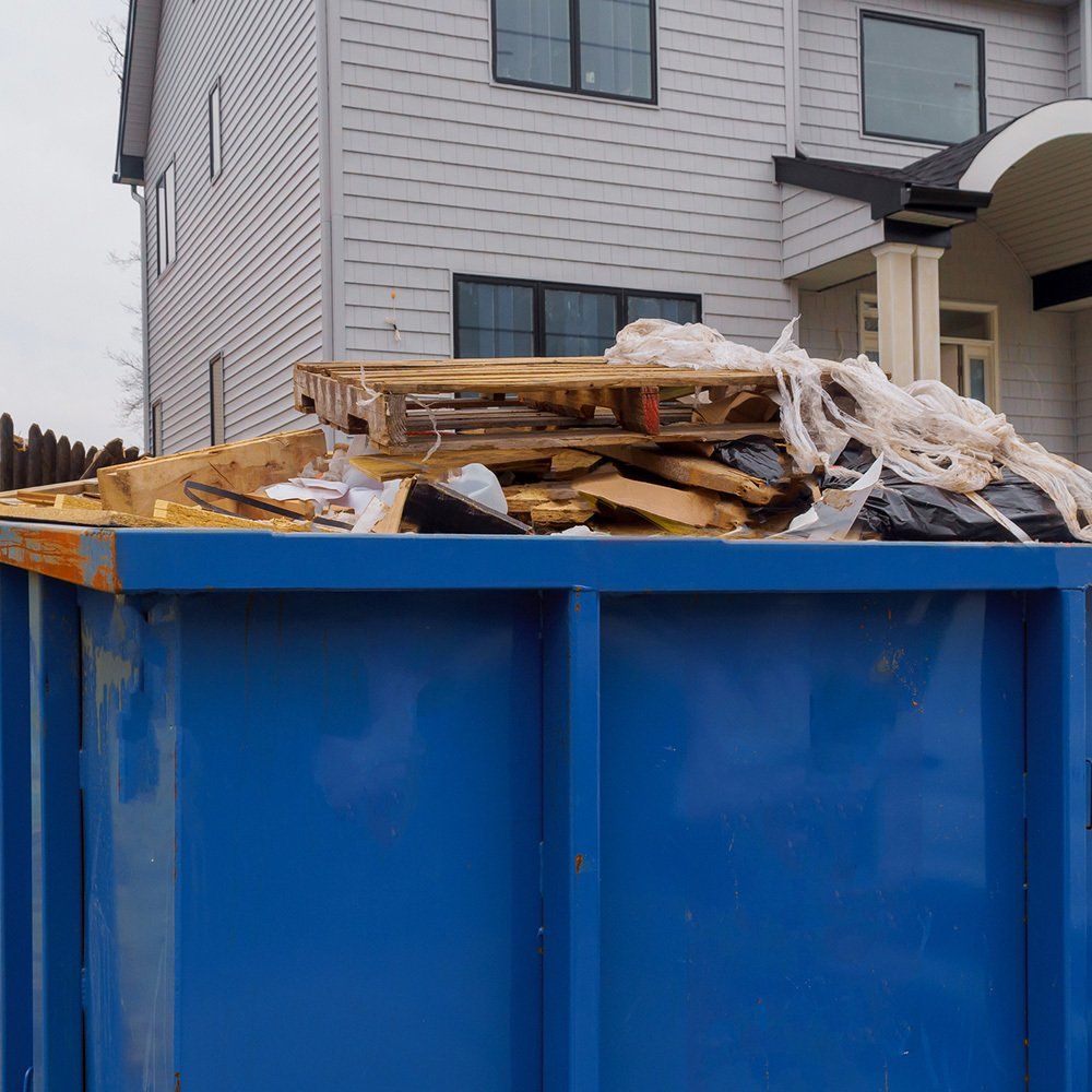 Construction Wastes on a Big Dumpster — Punta Gorda, FL — ESP Waste Disposal Service