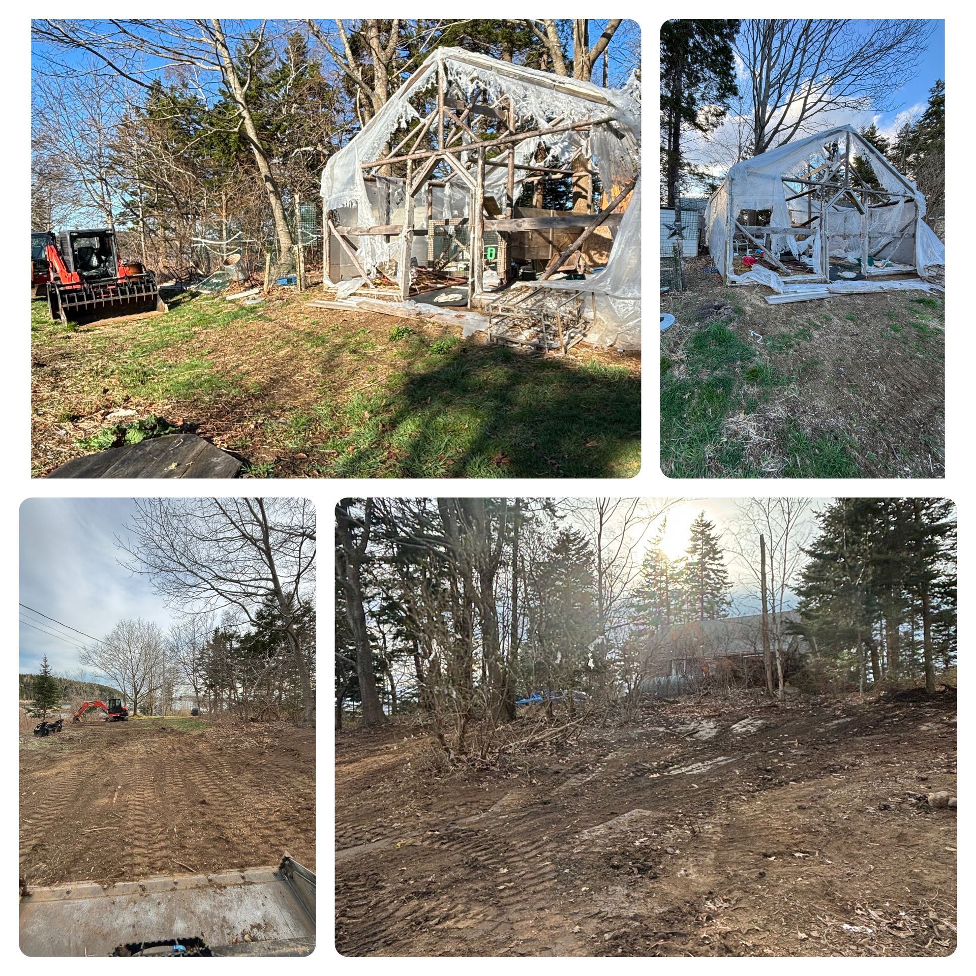 Finally Freedom Junk Removal performing the demolition of an outbuilding