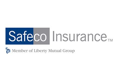 Safeco Insurance logo with blue and grey text, and the Liberty Mutual Group affiliation.