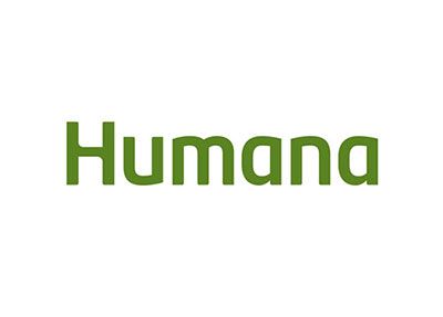 Humana logo in green text on a white background.
