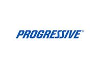Progressive Insurance logo in blue on white background.