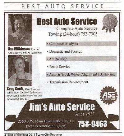 Wrecker Service Company — Best Auto Service Award in Lake City, FL