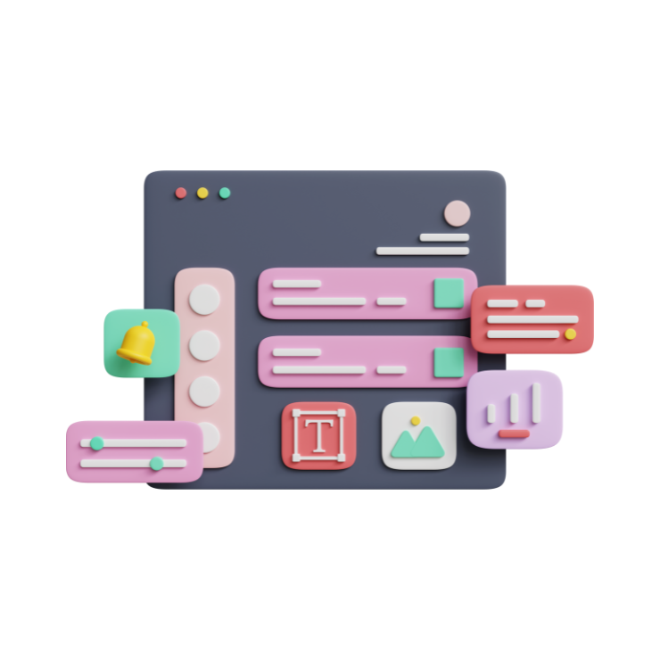 website redesign icon, 3d