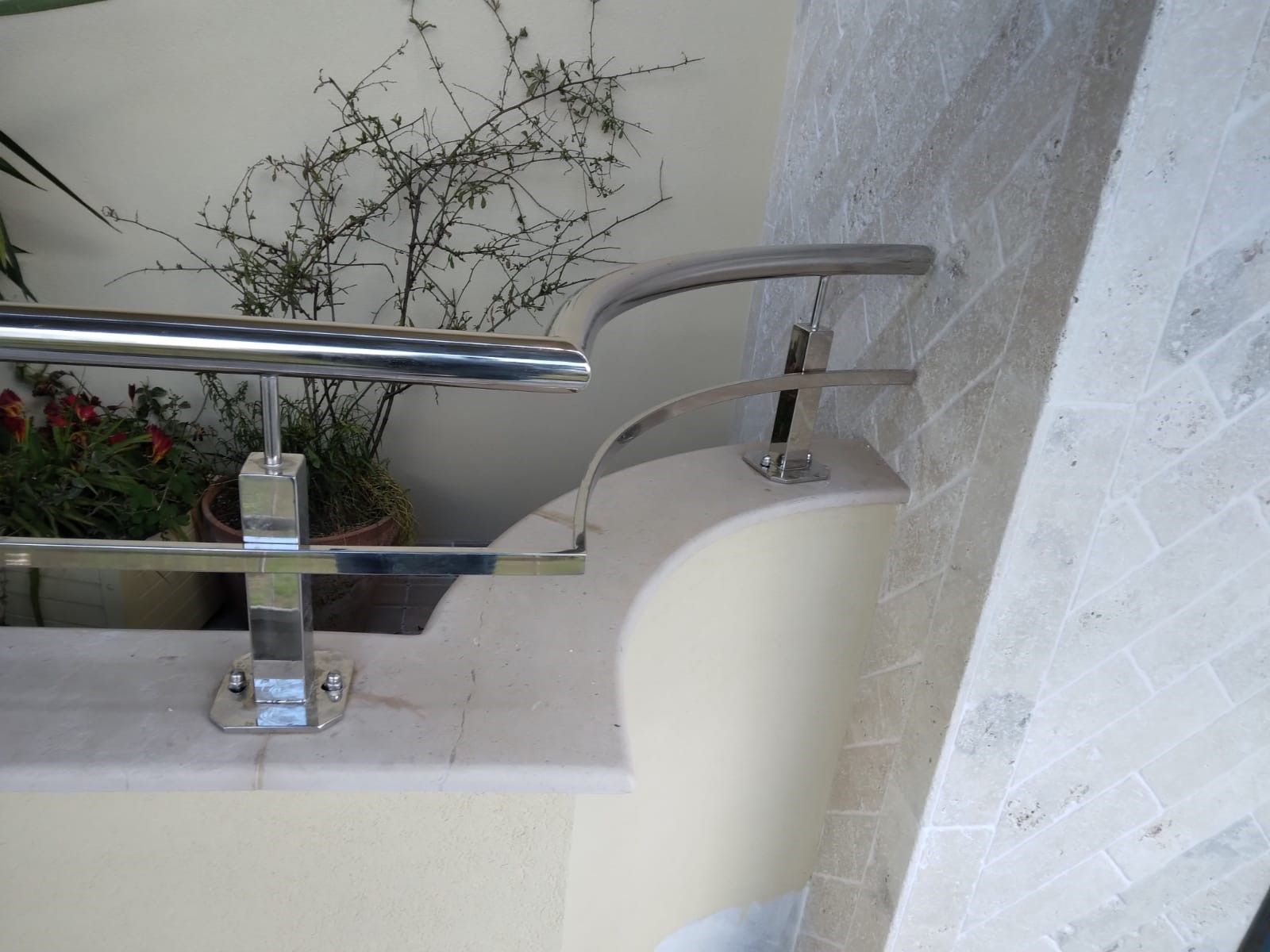 ringhiera in acciaio inox