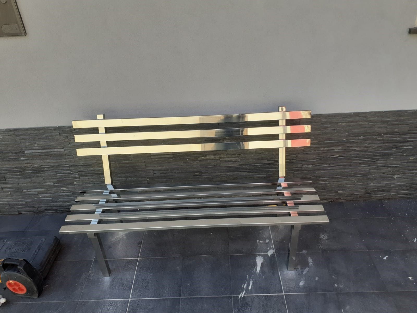 panchine in acciaio inox