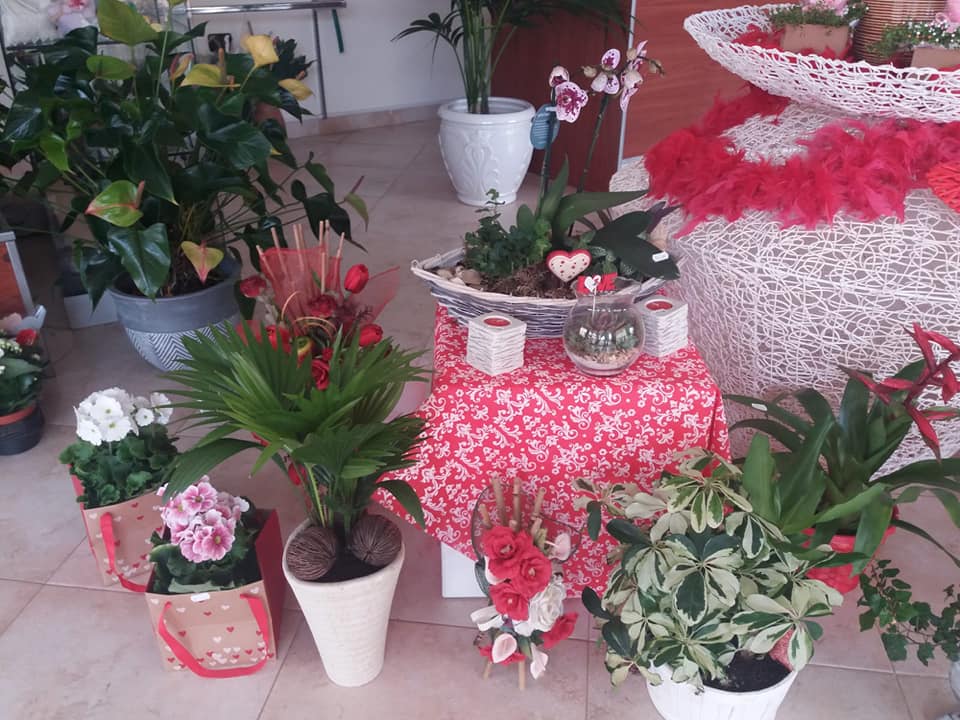 Decorazioni floreali rosa