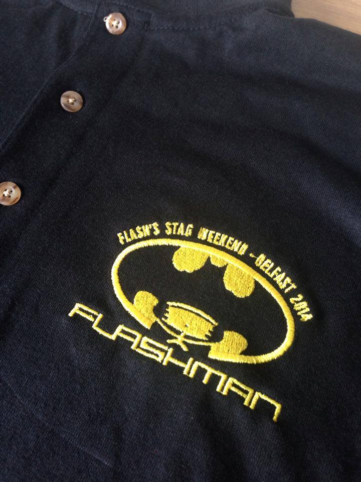 stag and hen embroidery