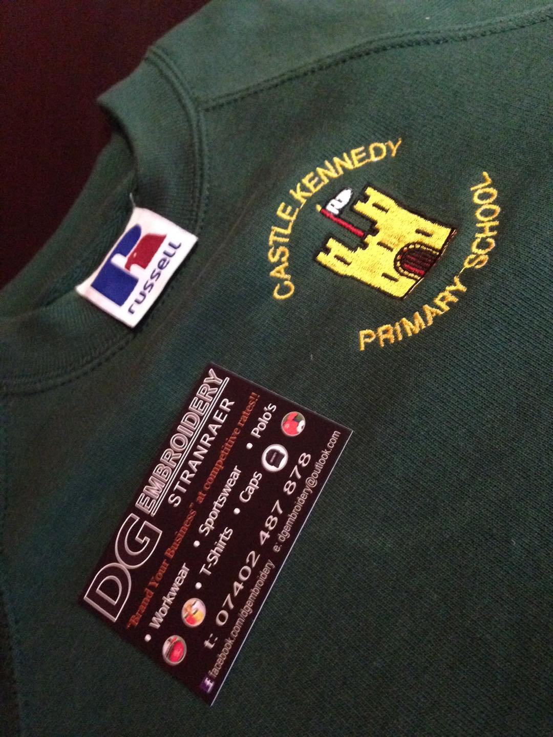 school badge embroidery dumfries and galloway