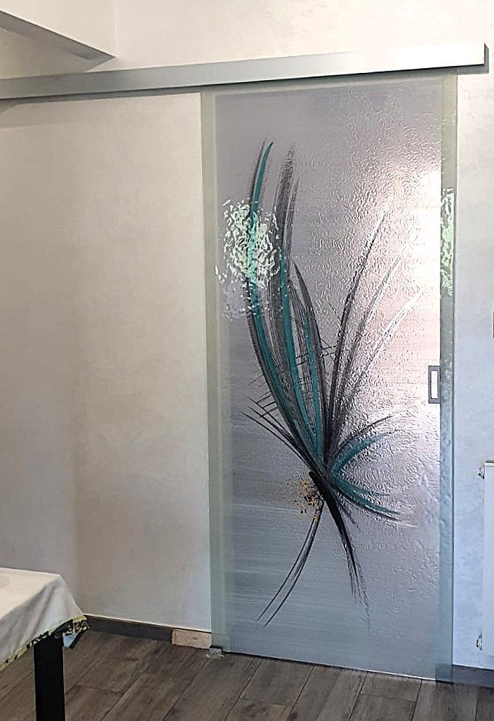 porta in vetro  da interno MP Glass a Roma