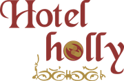 Un logotipo para un hotel llamado Hotel Holly.