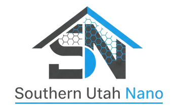 Logo: house shape with "SN", honeycomb pattern, "Southern Utah Nano" text.