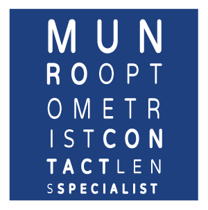 Munro Optometrists blue logo