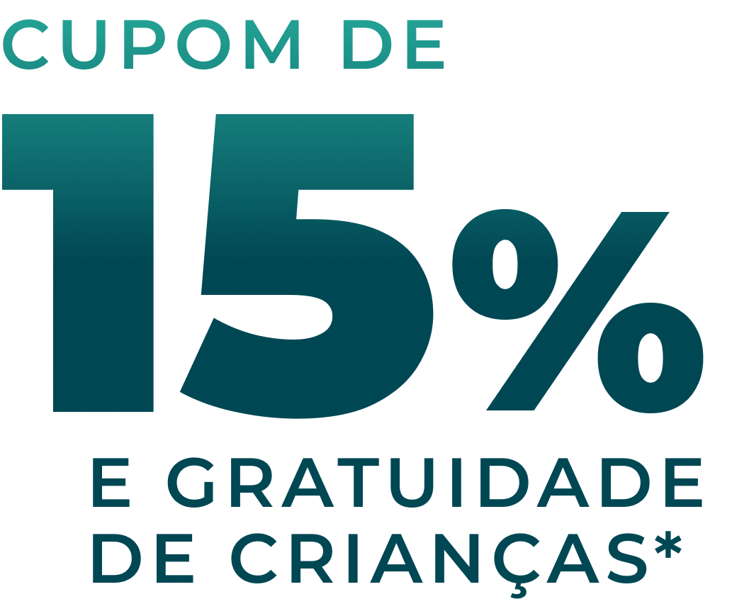Cupom de 15% de desconto