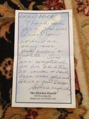 Testimonial - Carney Tree Service, LLC - Wyckoff, NJ