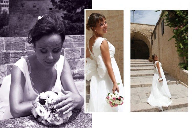 Photobook sposa  in primo piano e  in posa