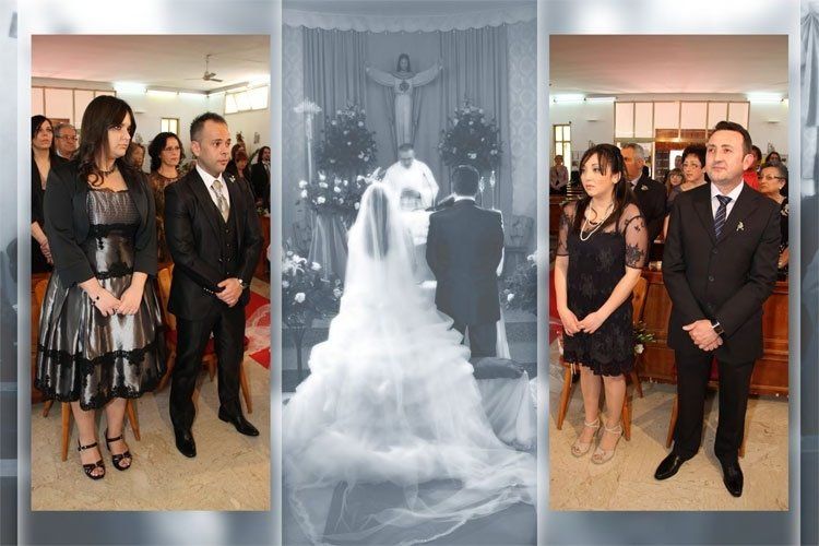 Fotografie cerimonia nuziale con dettagli sugli invitati