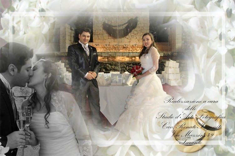invito matrimoniale con fotografia sposi