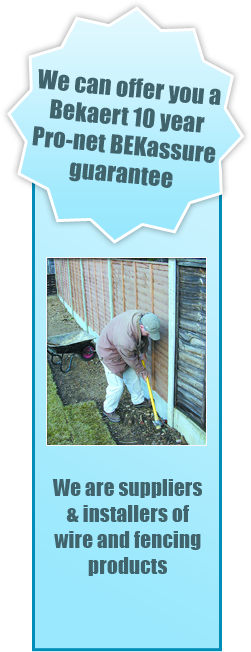 Cheap Fencing - Leicester - Termstall Ltd - Man building a fence