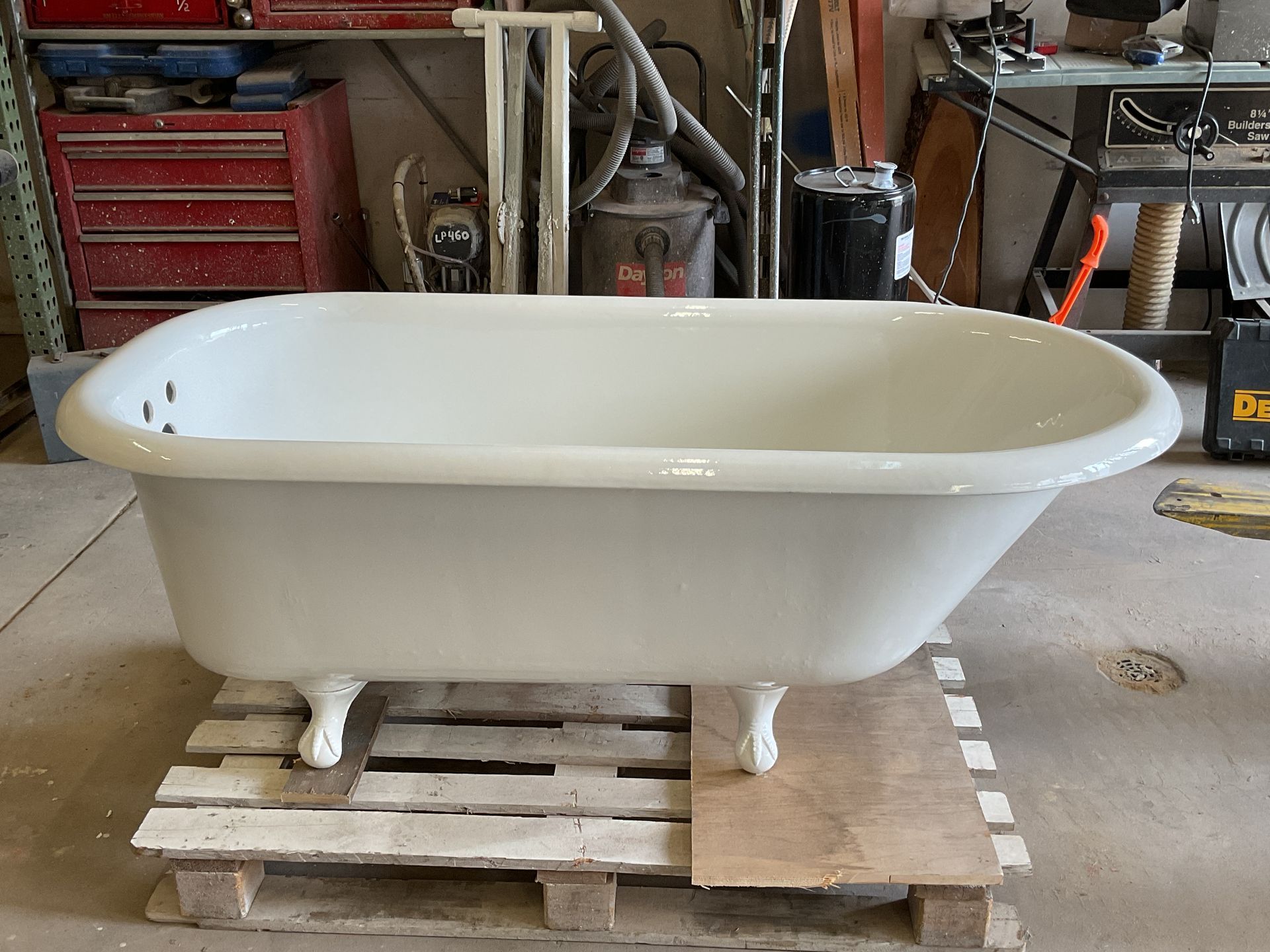 Restored Vintage 5ft. Clawfoot Tub. $1200.00