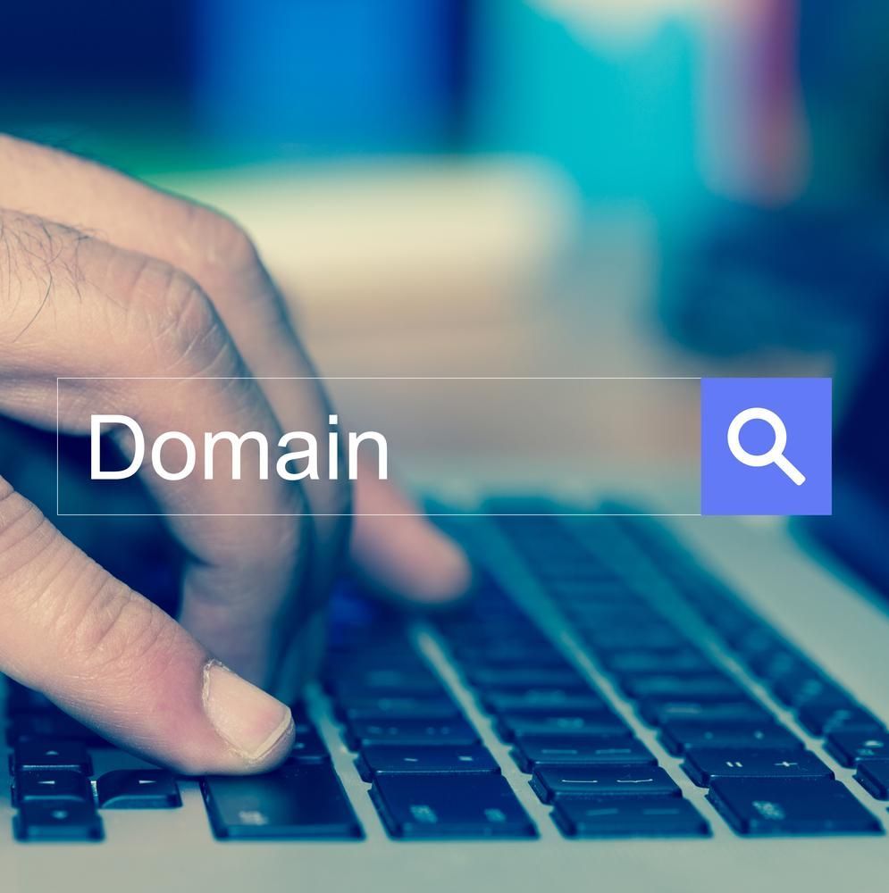 A Person is Searching for a Domain on a Laptop — River City Communications In Melinga, NSW