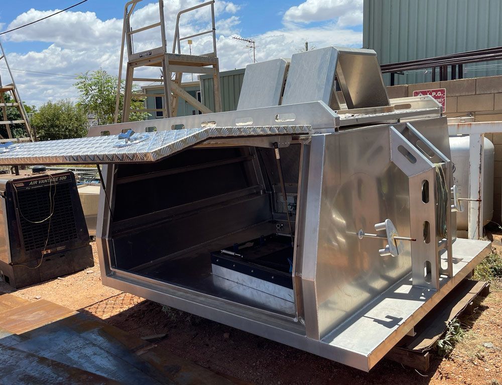 Aluminum Canopy — Wright's Welding Operations In Ryan, QLD