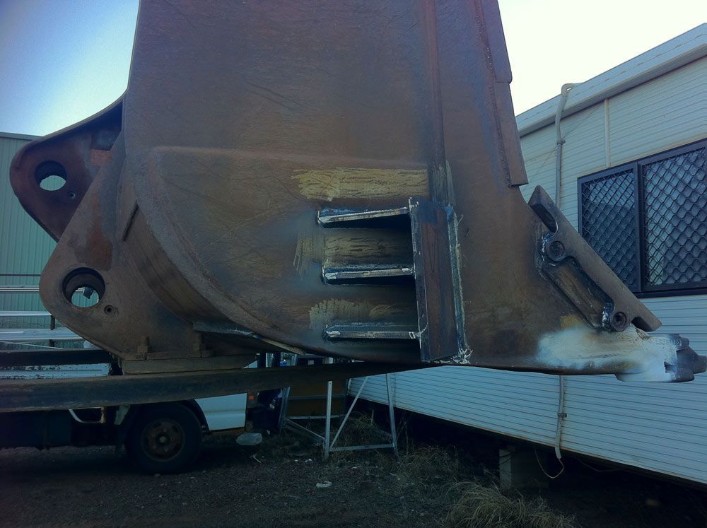 Fabricated Bucket On The Side — Wright's Welding Operations In Ryan, QLD