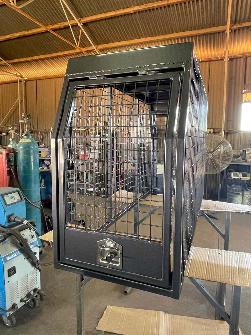 Finish Dog Box With Black Color — Wright's Welding Operations In Mount Isa, QLD