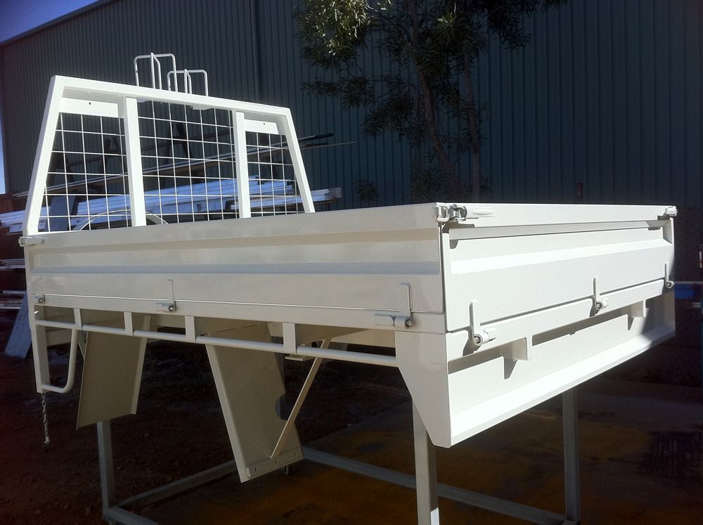 New White Paint Trays Repair — Wright's Welding Operations In Ryan QLD