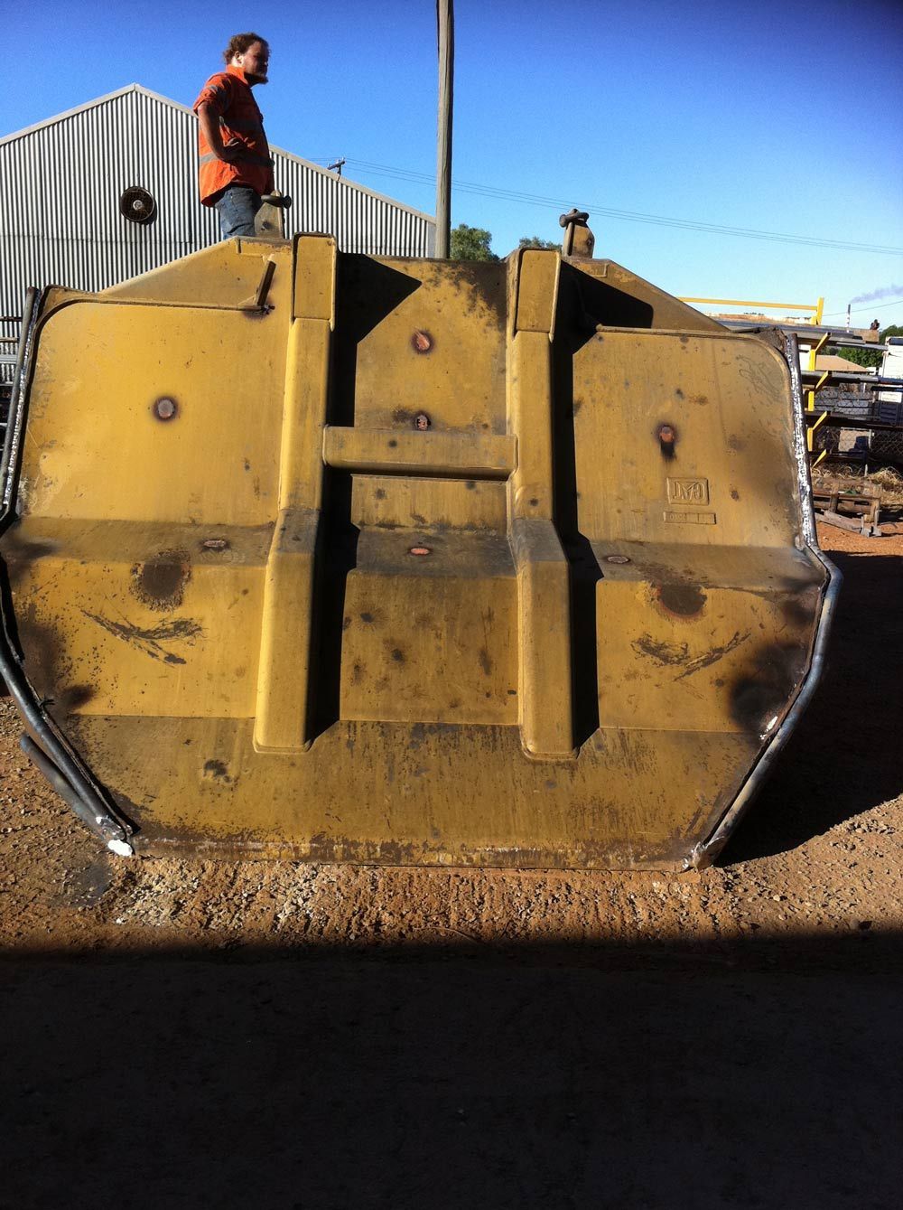 Repairing The Heavy Equipment Tray — Wright's Welding Operations In Ryan QLD