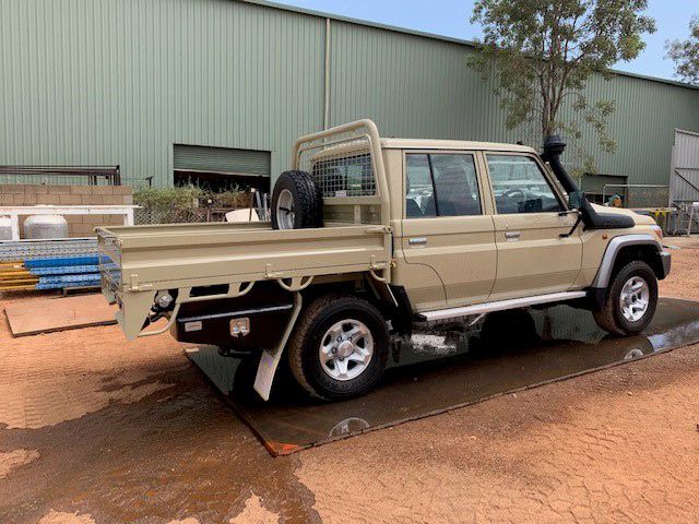 Toyota Land Cruiser Pick Up UTE Trays — Wright's Welding Operations In Ryan, QLD